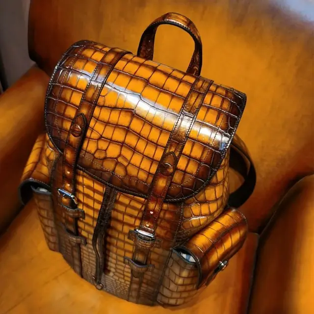 DON JOHN Crocodile Backpacks Unisex