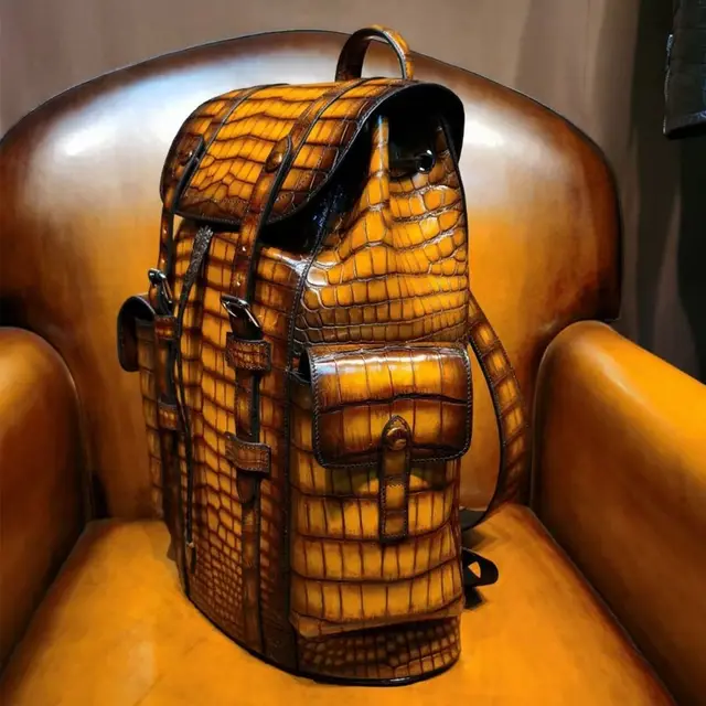 DON JOHN Crocodile Backpacks Unisex