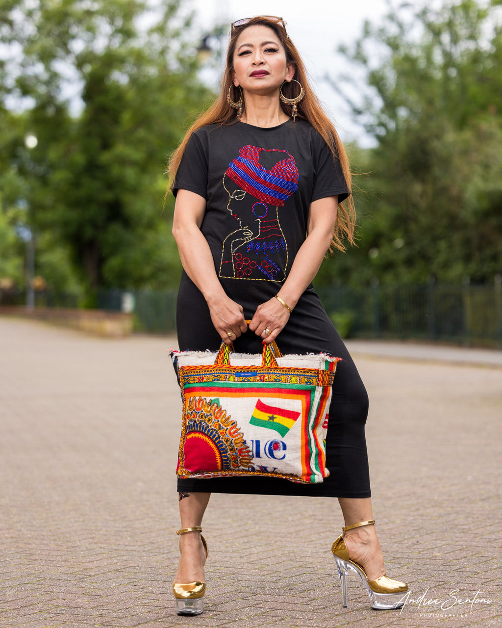African Fashion Ankara Upcycle Tote Bag