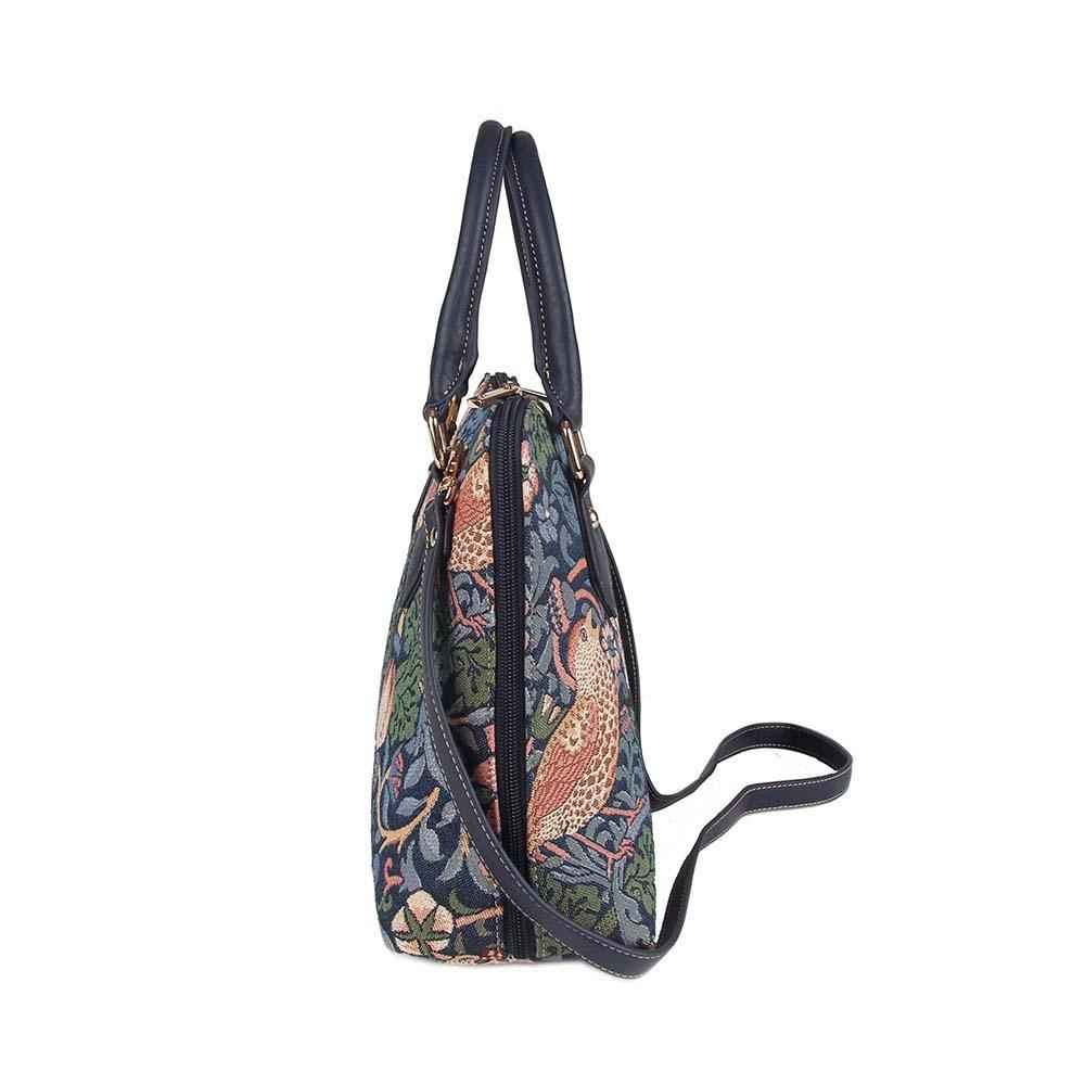 William Morris Strawberry Thief Blue - Convertible Bag