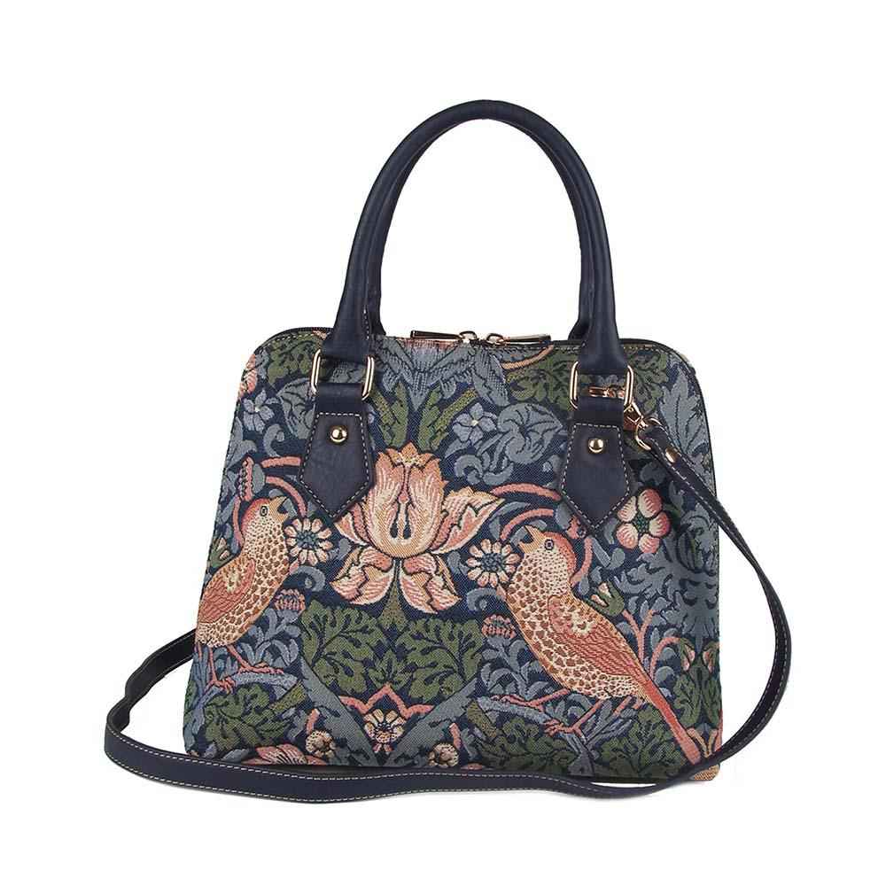 William Morris Strawberry Thief Blue - Convertible Bag