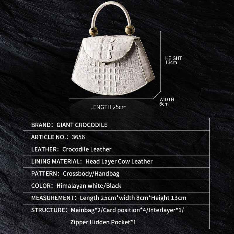 DON JOHN Crocodile Bags Luxury Handbag Women's