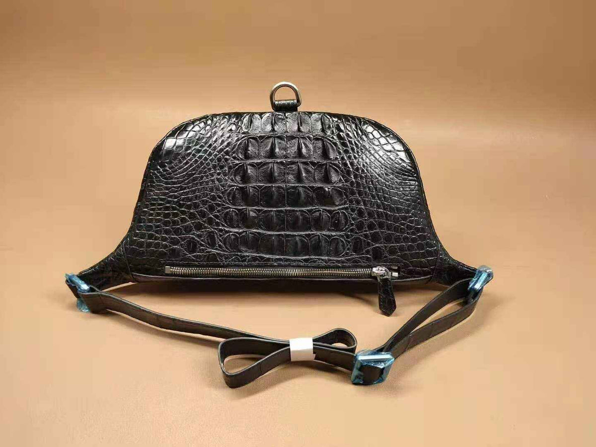 Crocodile Leather Crossbody Bag Money Shoulder Pack Men's