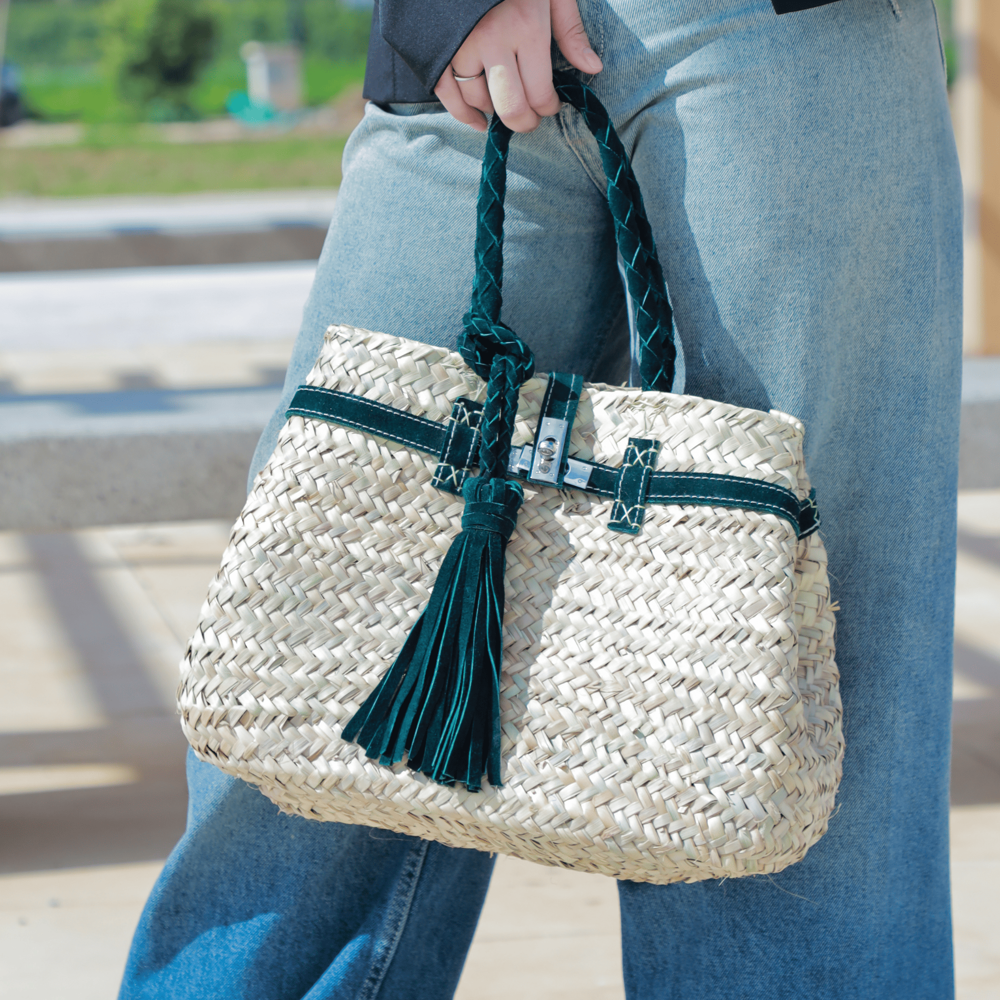Handbag Wicker Hermen
