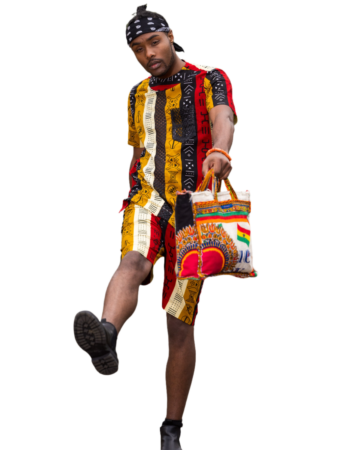 African Fashion Ankara Upcycle Tote Bag